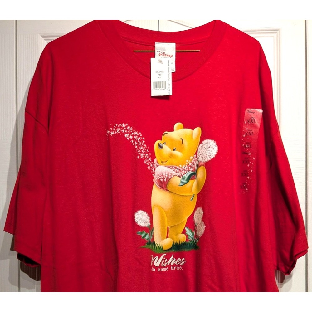 Disney Winnie the Pooh Shirt Women 2XL Wishes Do Come True Graphic T-Shirt NWT